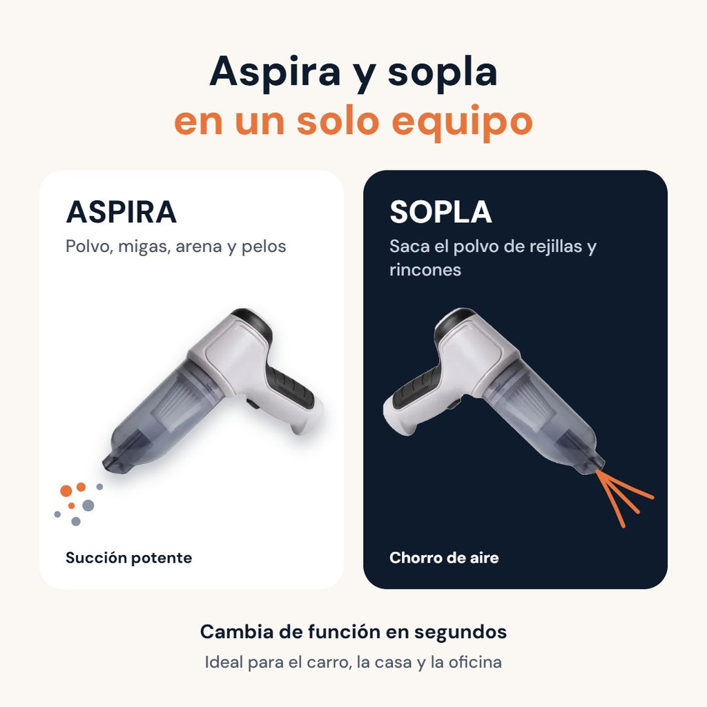 Aspira y sopla en un solo equipo