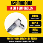 Aspiradora 3 en 1 sin cables: aspira, sopla e infla + protector de regalo